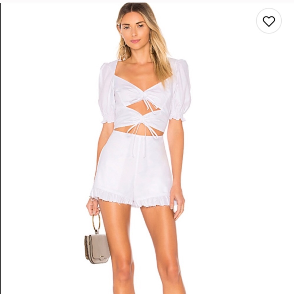 For Love & Lemons White Romper